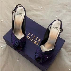 Stuart Weitzman Peep Toe Sling Back Heels